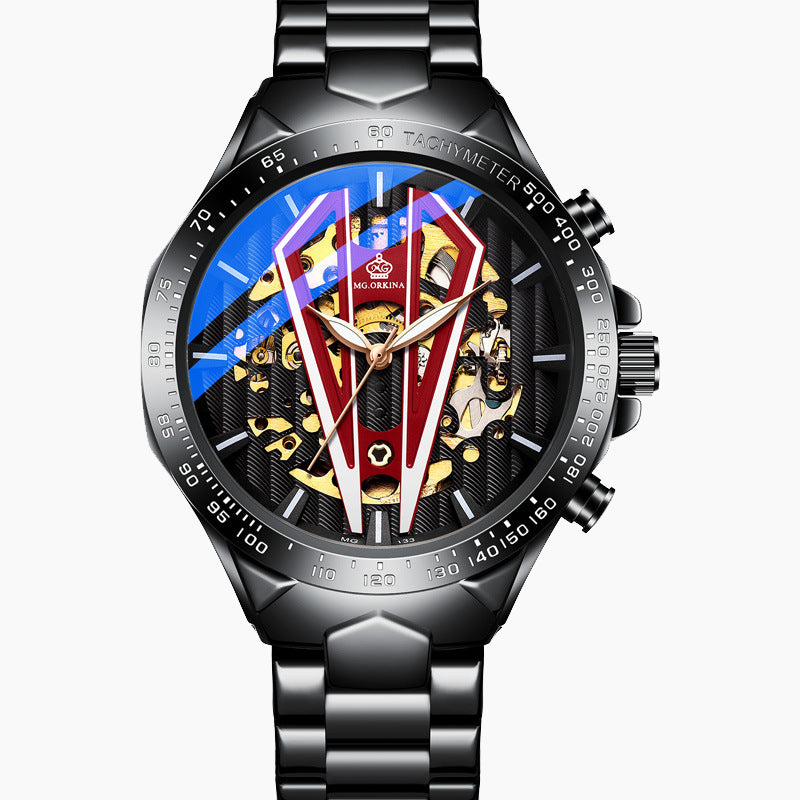 Orologio Meccanico Automatico Luminosa Scheletro 3D