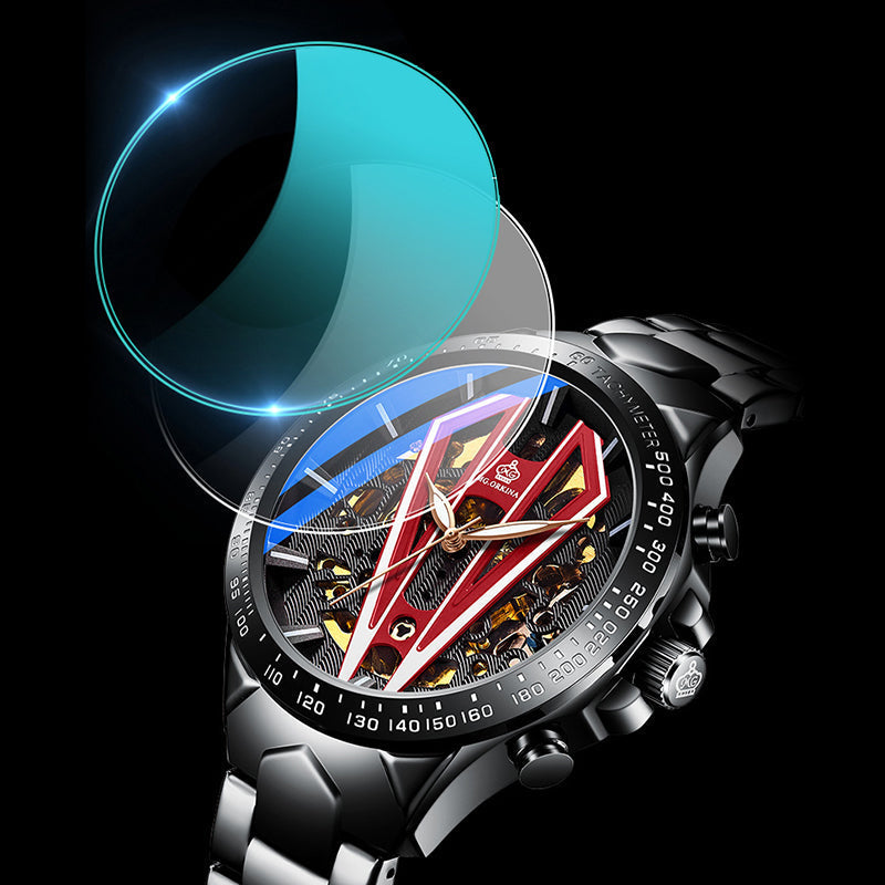 Orologio Meccanico Automatico Luminosa Scheletro 3D