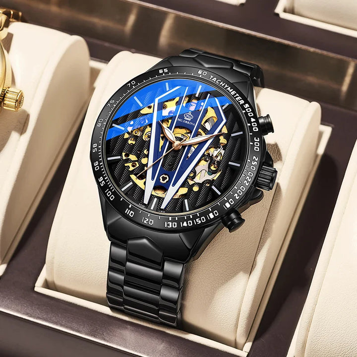 Orologio Meccanico Automatico Luminosa Scheletro 3D