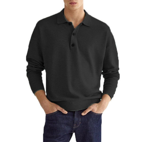 Demano™ - Men's Casual Long Sleeve Button Down Polo