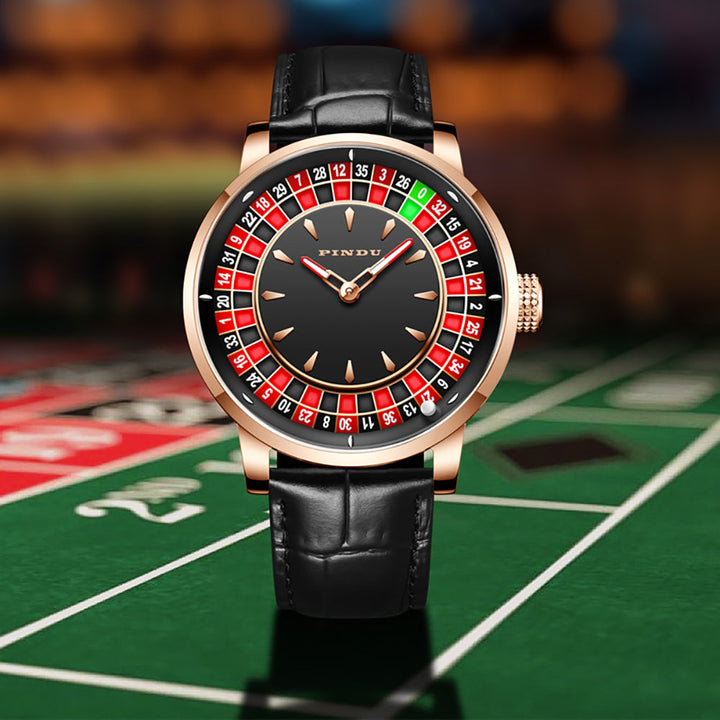 Orologio Roulette Casino Serie Orologio da Uomo Movimento Meccanico