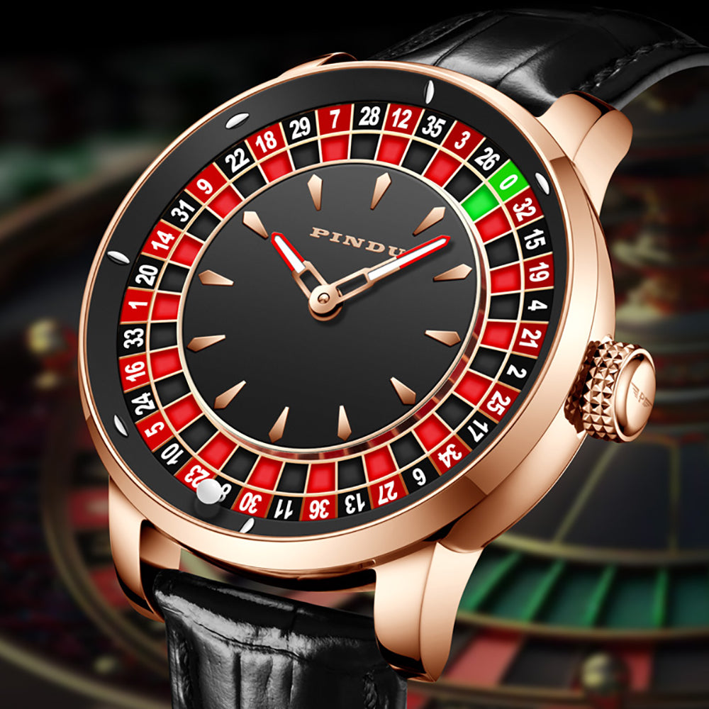 Orologio Roulette Casino Serie Orologio da Uomo Movimento Meccanico