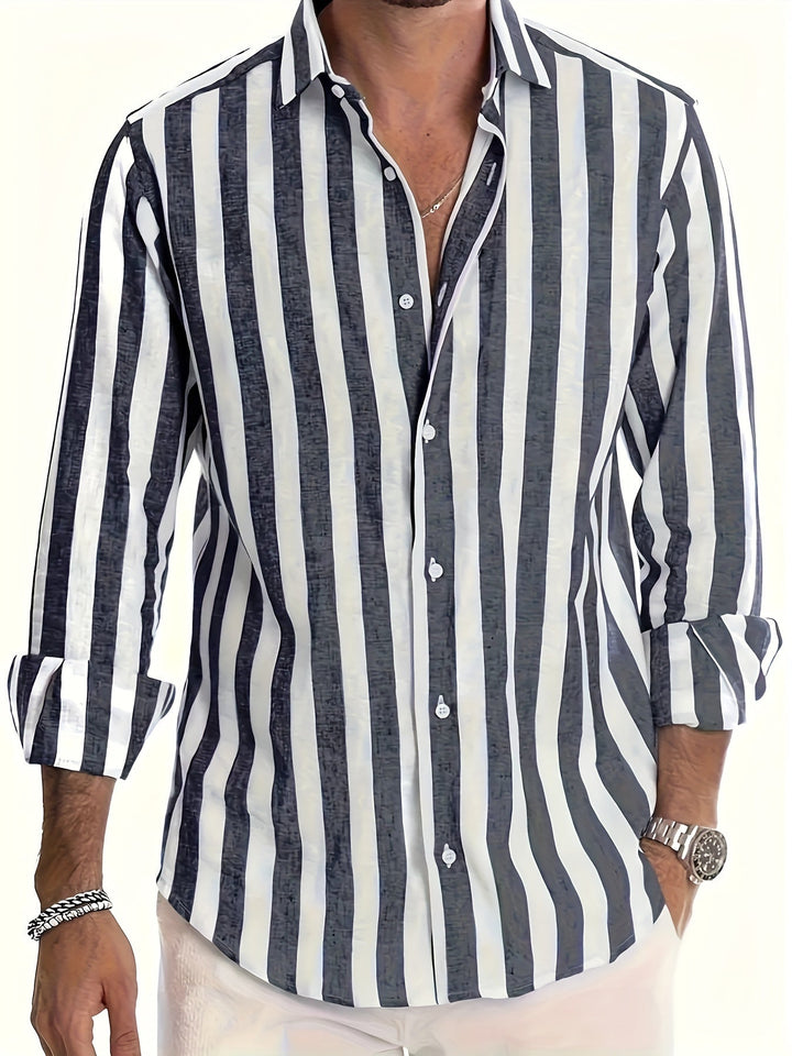 Harold™ | Camicia a Maniche Lunghe a Righe Vivaci