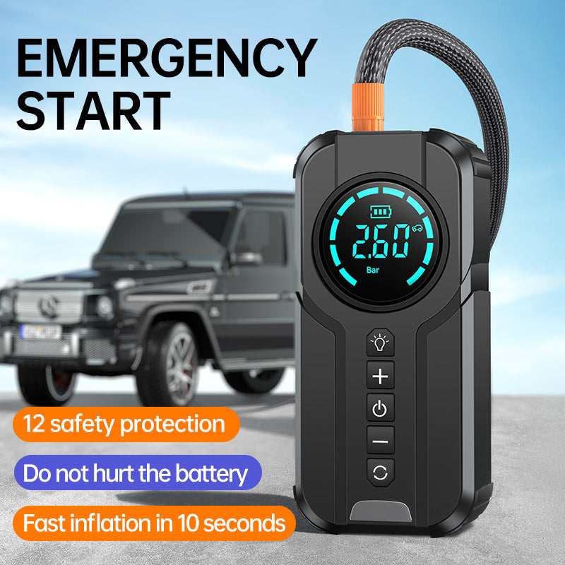 Demano 4 in 1 Portable Emergency Jump Starter with Pro Air Pump - Your Safety Comes First