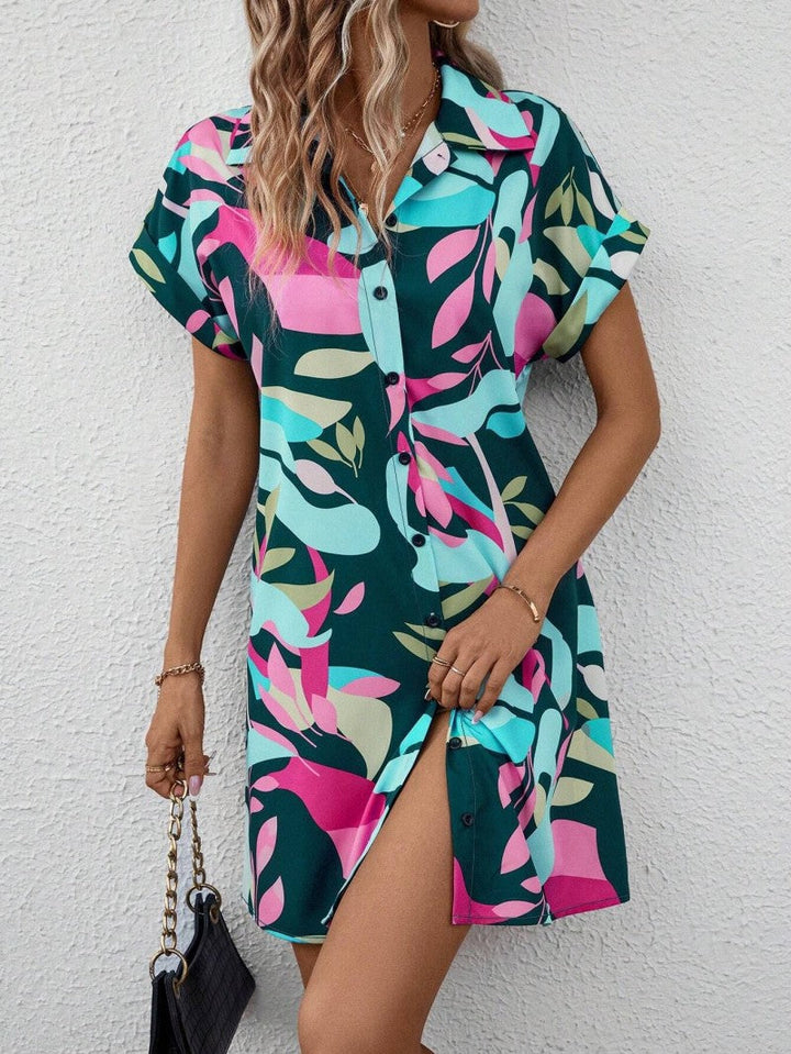 AGATHA - PRINTED SHIRT DRESS