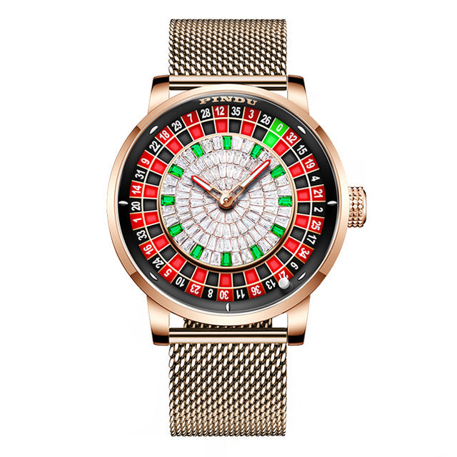 Orologio Roulette Casino Serie Orologio da Uomo Movimento Meccanico