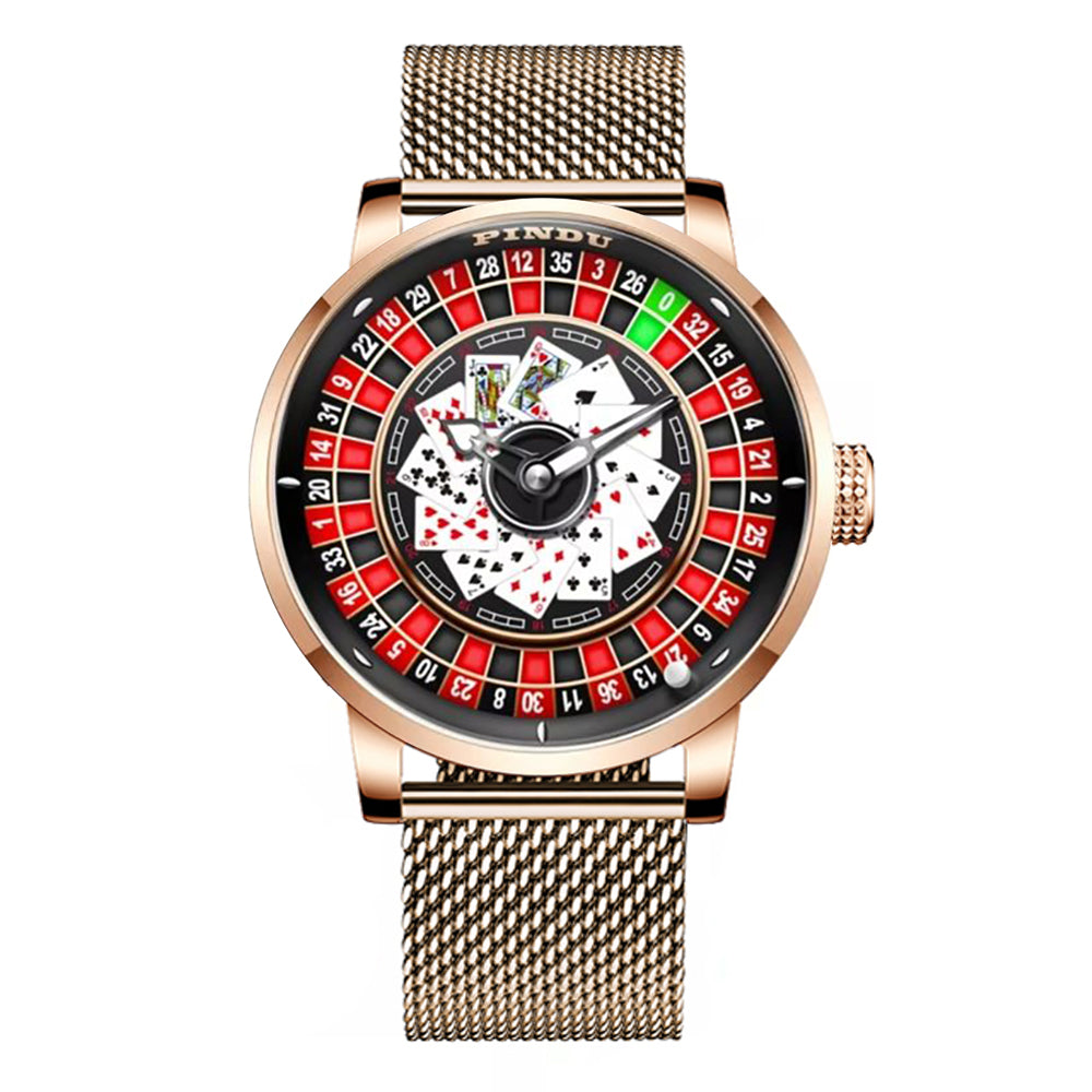 Orologio Roulette Casino Serie Orologio da Uomo Movimento Meccanico