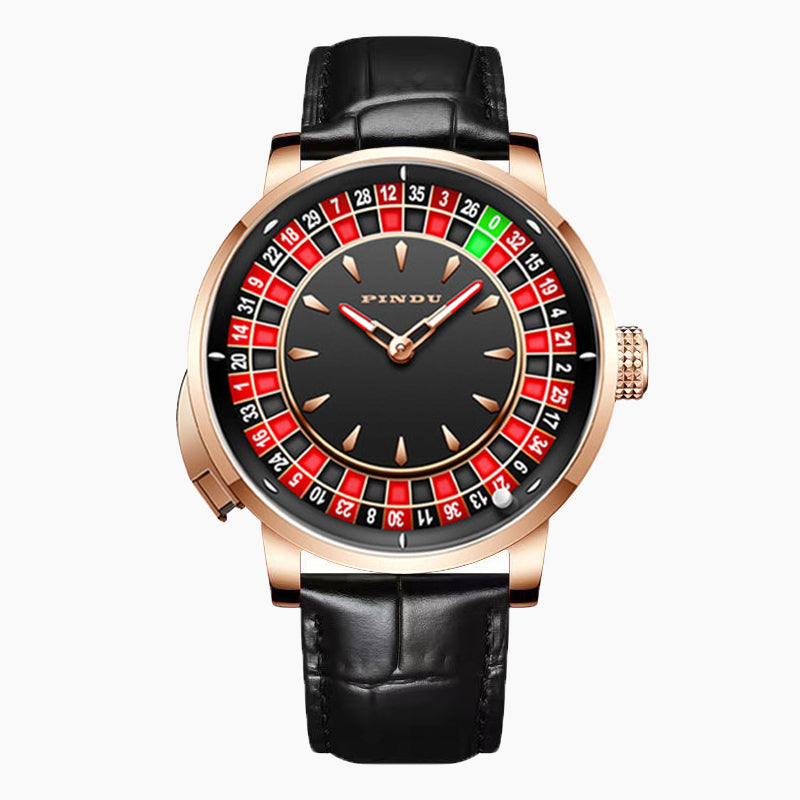 Orologio Roulette Casino Serie Orologio da Uomo Movimento Meccanico