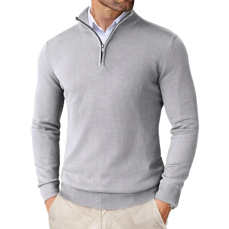 Aron™ | Maglione da uomo con zip e collo alto