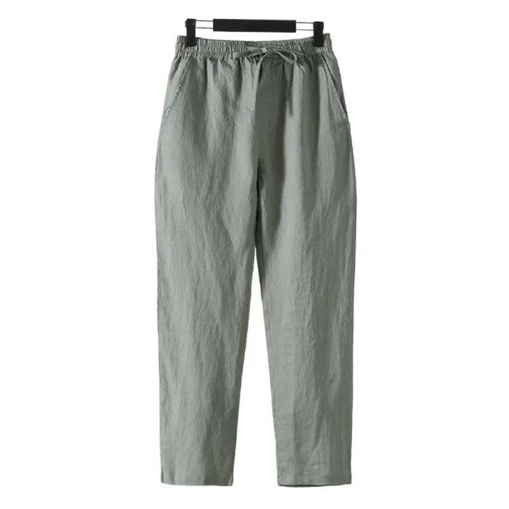 Fez - Pantaloni in Lino (fit dritto)