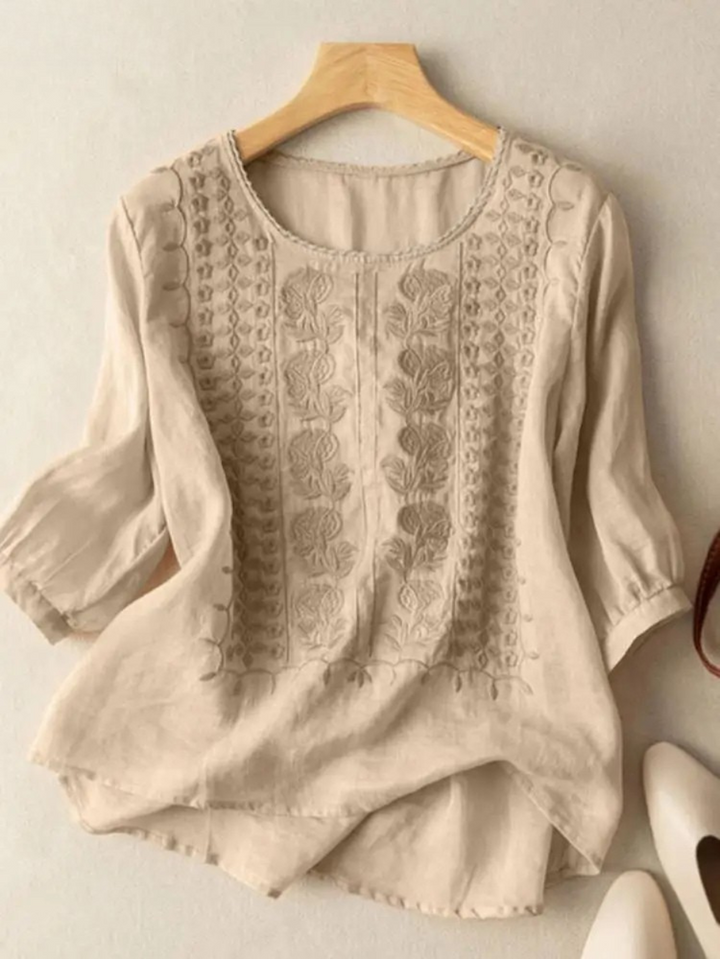 Firenze™ | Blusa Boho in Cotone Ricamata (Vestibilità Piccola)