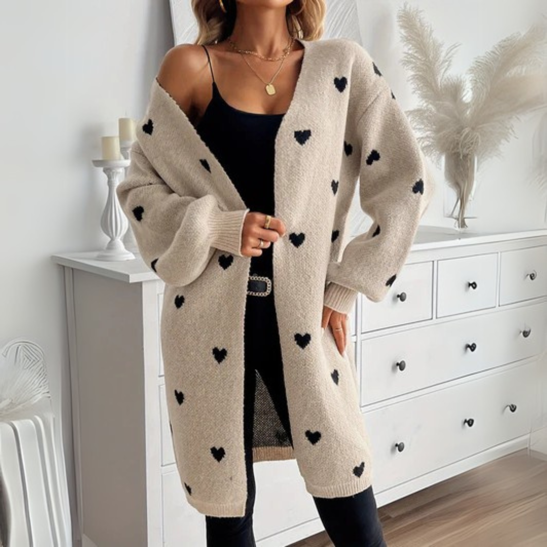 Julia | Cardigan con motivo a cuore