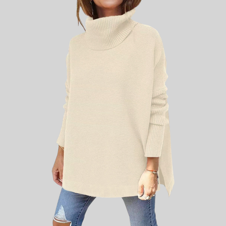 ANNELISE I Maglione Oversize con Collo Alto