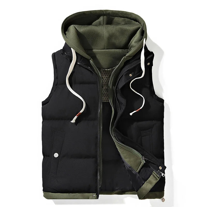 Demano™ Soft Shell Hooded Puffer Vest