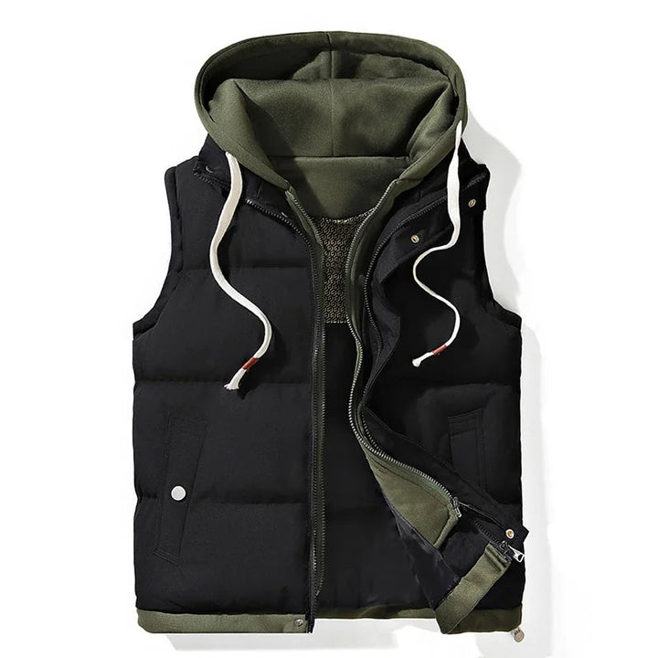 Demano™ Gilet Puffer con Cappuccio Soft Shell