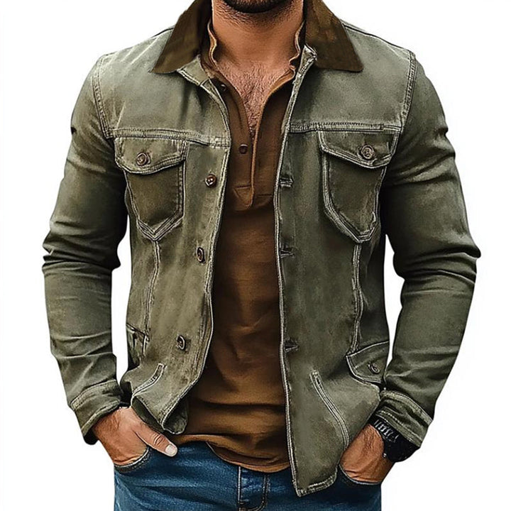 Giacca in Denim Distressed da Uomo 82240840U