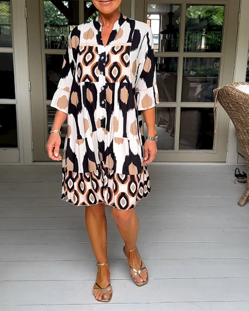 TINA - STYLISH PRINT DRESS