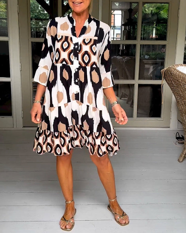 TINA - STYLISH PRINT DRESS