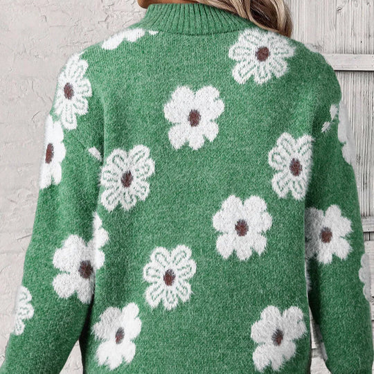 BLOOM | Pullover con Mezzo Zip