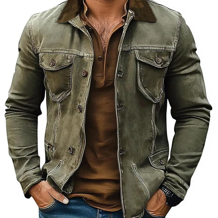 Giacca in Denim Distressed da Uomo 82240840U