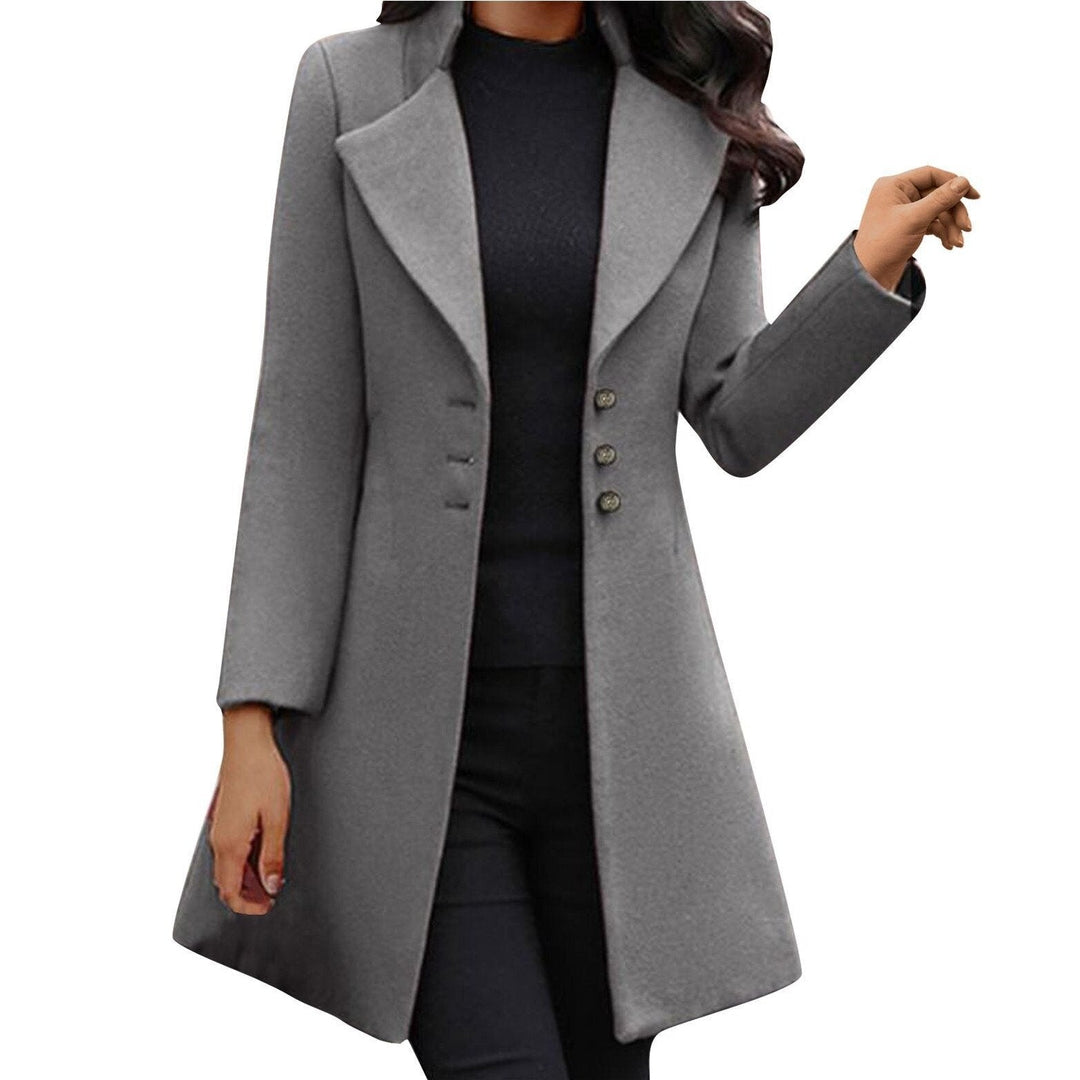 Carina - long sleeve wool coat