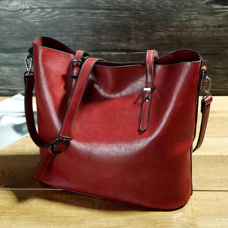 Renske™|Borsa a spalla vintage in pelle