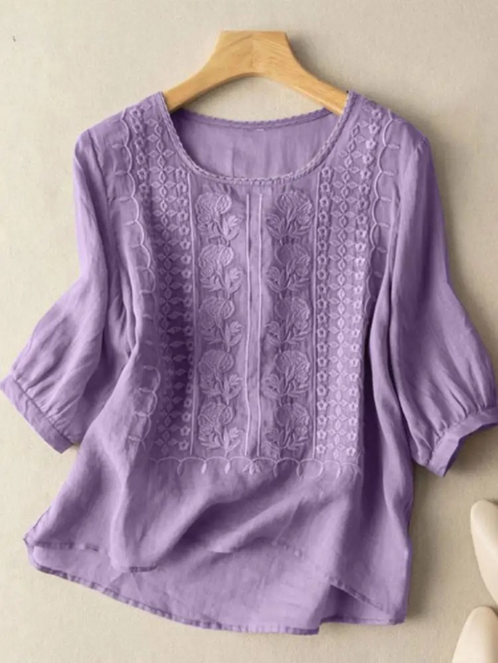 Firenze™ | Blusa Boho in Cotone Ricamata (Vestibilità Piccola)