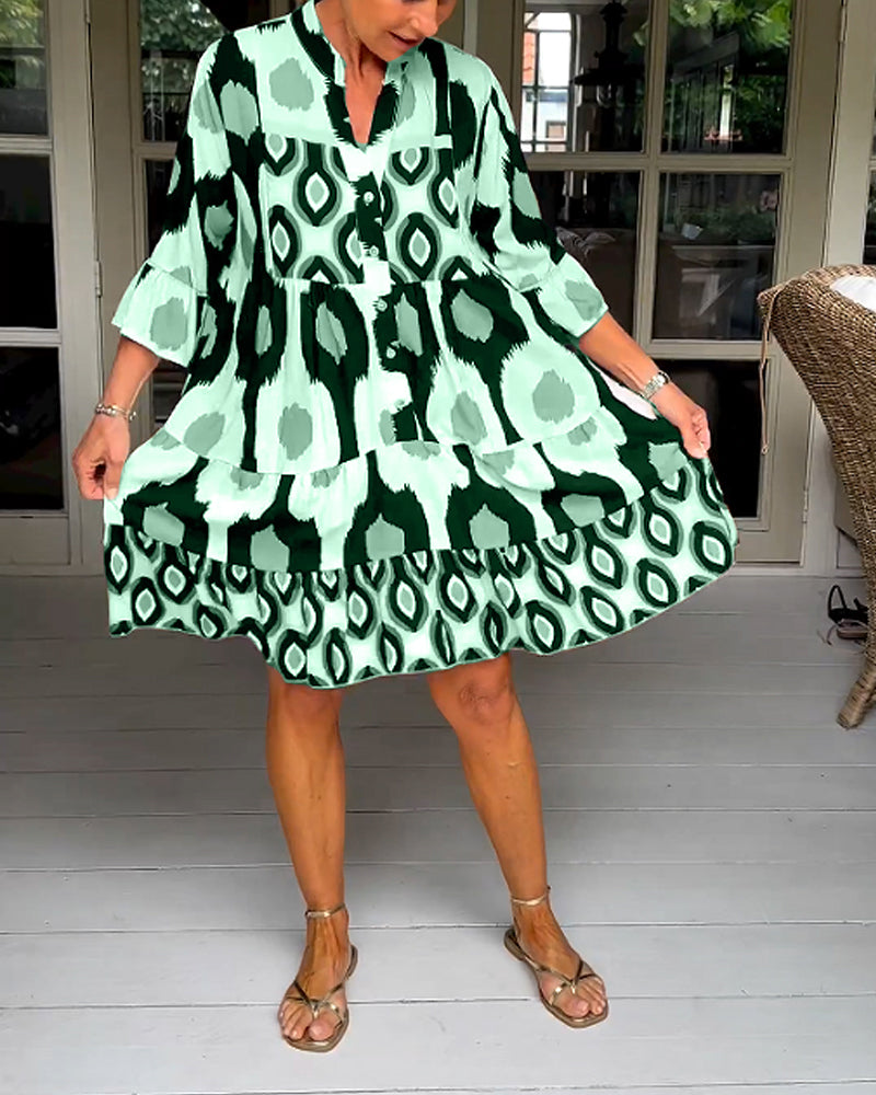 TINA - STYLISH PRINT DRESS