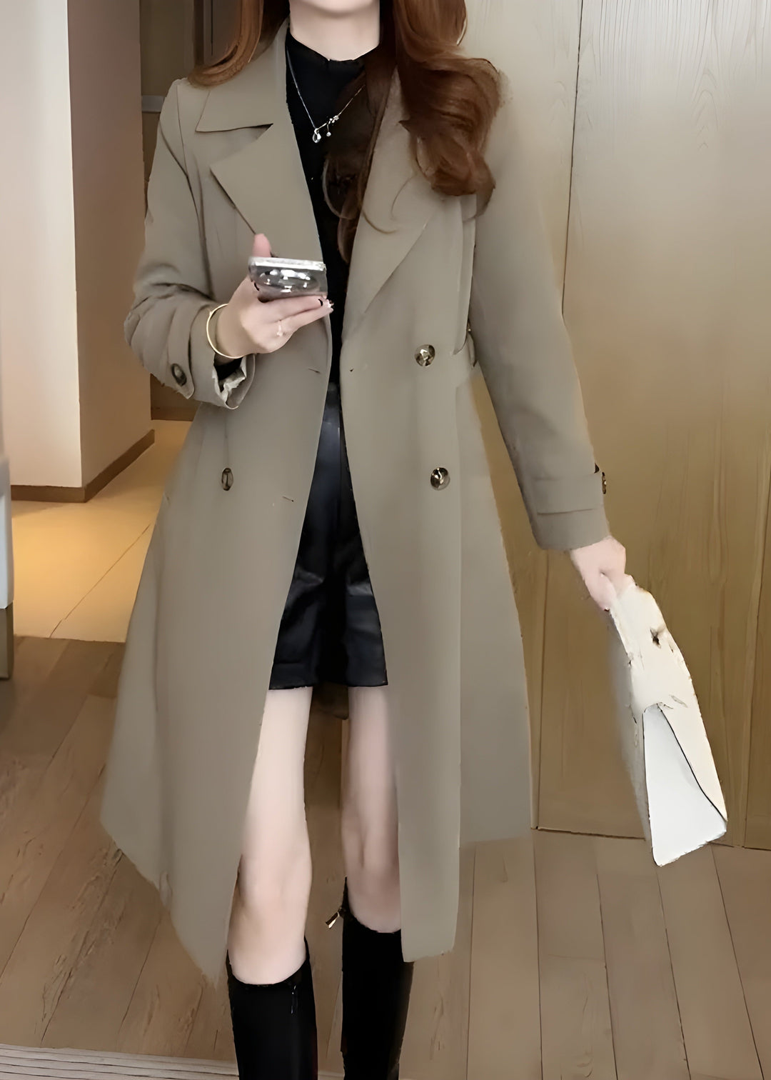 Chloe | Cappotto Trench Elegante e Caldo