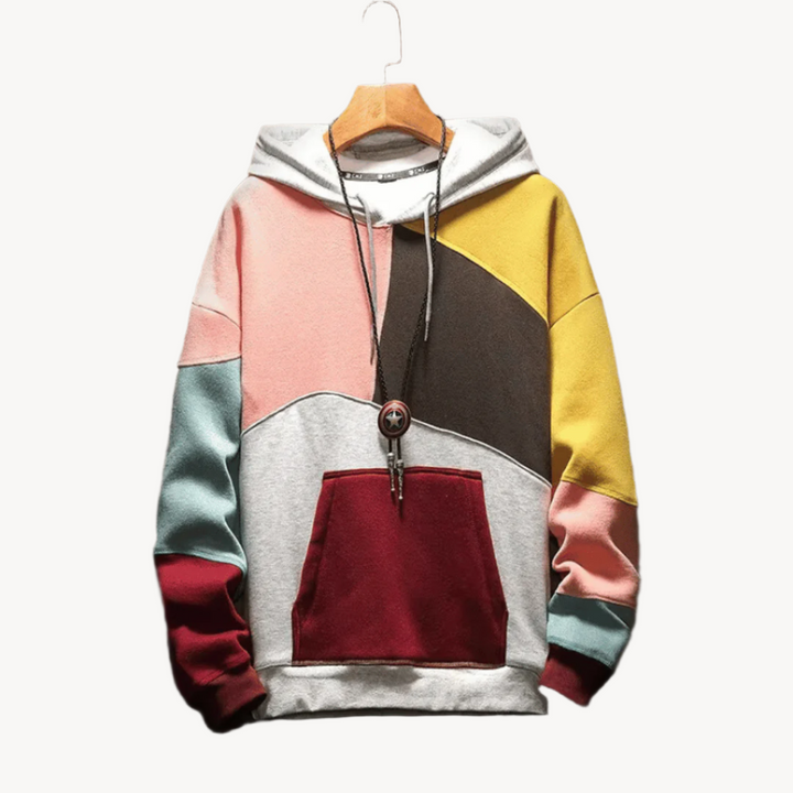 Demano™ | Modern color-block hoodie