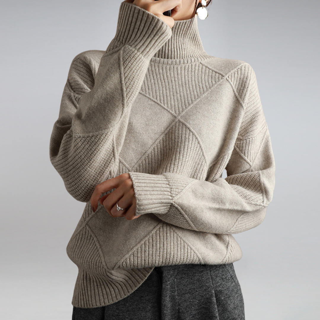 Emmeline Soft Cashmere Turtleneck Sweater