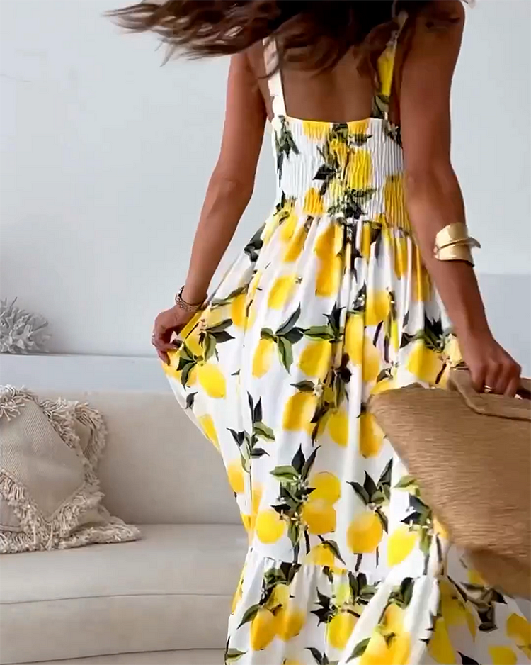 Lemon Print Dress