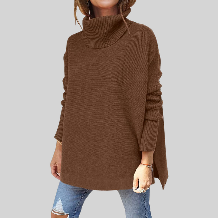 ANNELISE I Maglione Oversize con Collo Alto