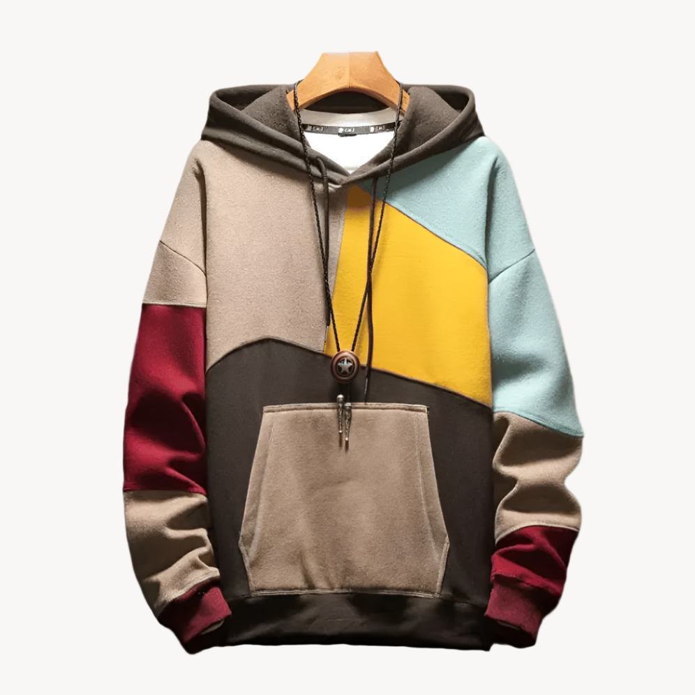 Demano™ | Modern color-block hoodie