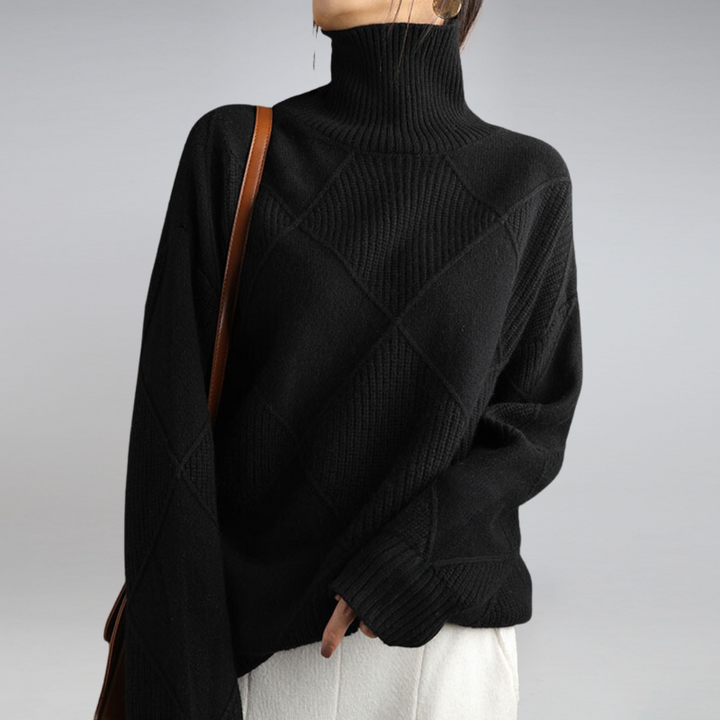 Emmeline Soft Cashmere Turtleneck Sweater