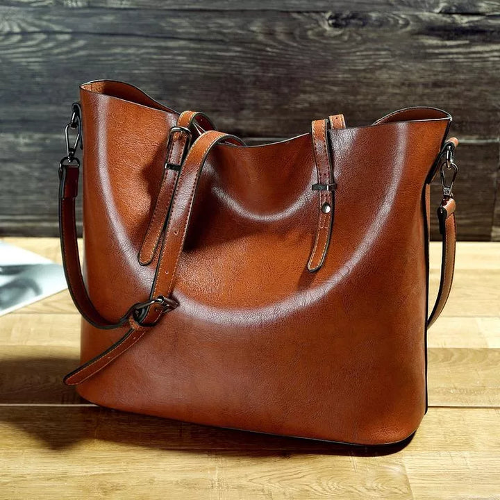 Renske™|Borsa a spalla vintage in pelle