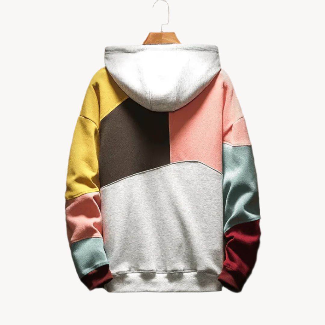 Demano™ | Modern color-block hoodie