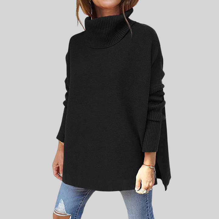 ANNELISE I Maglione Oversize con Collo Alto