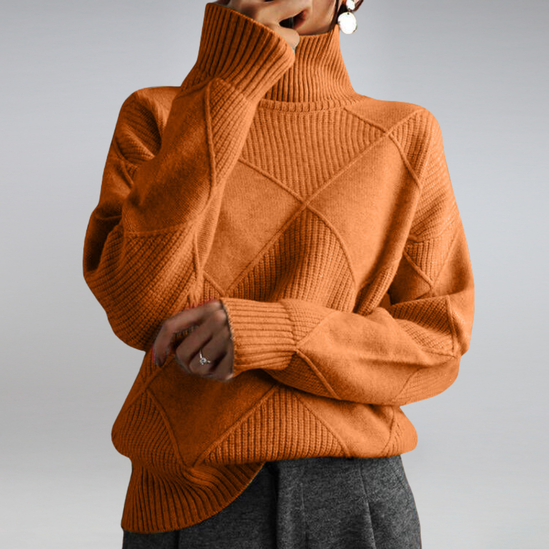 Emmeline Soft Cashmere Turtleneck Sweater