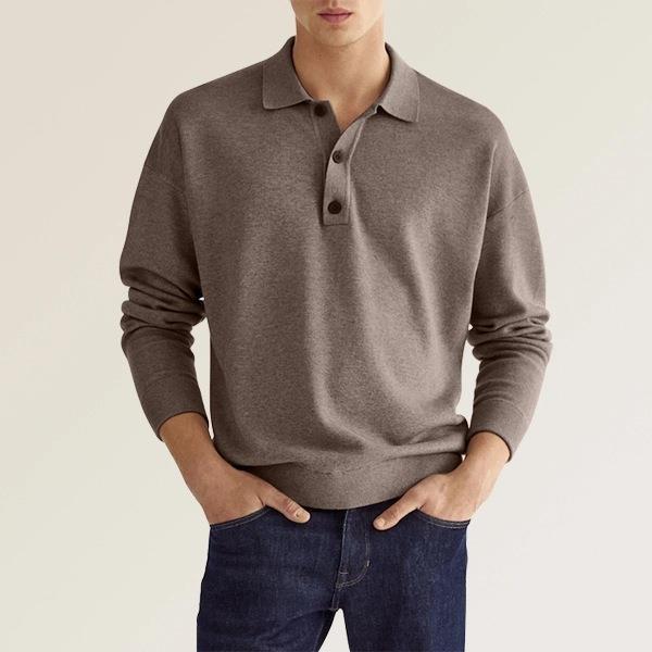 Demano™ - Men's Casual Long Sleeve Button Down Polo