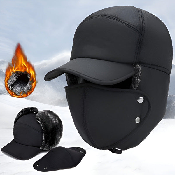 Warm Winter Hat with Mouth Cover | Demano™