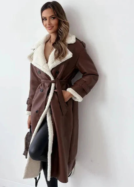 Isabella | Cappotto Elegante in Pelle