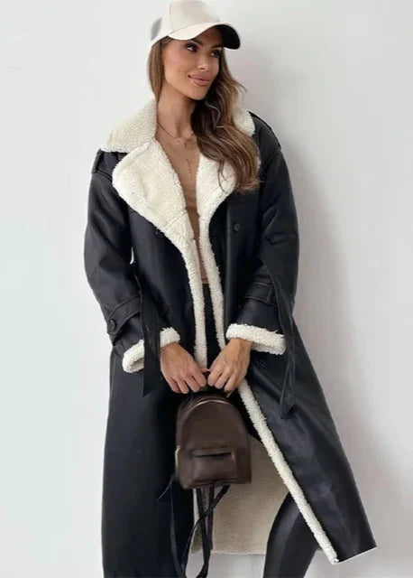 Isabella | Cappotto Elegante in Pelle