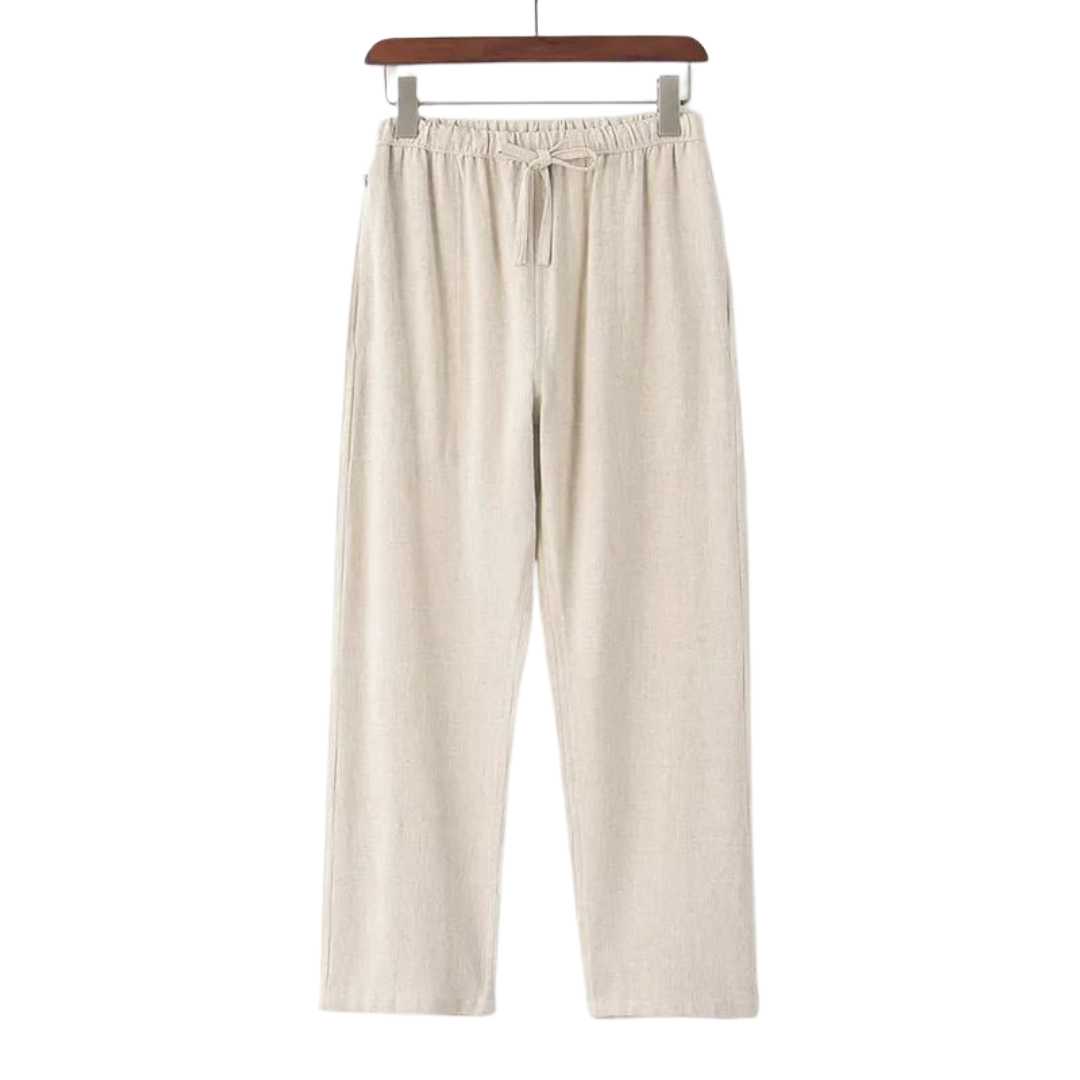 Fez - Pantaloni in Lino (Vestibilità Oversized)