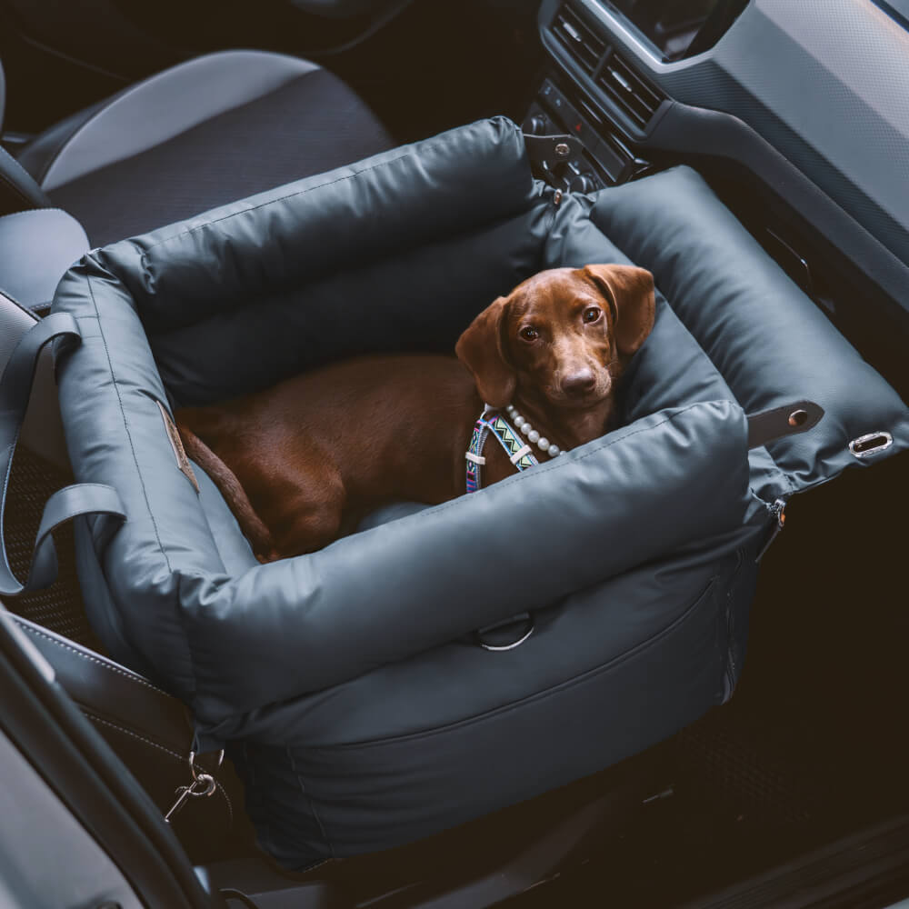 Seggiolino Auto per Cani in Similpelle – Urban Voyager