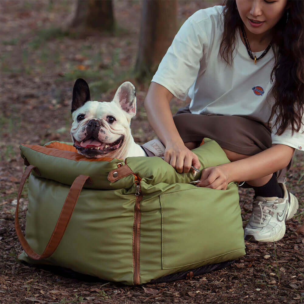 Seggiolino Auto per Cani in Similpelle – Urban Voyager