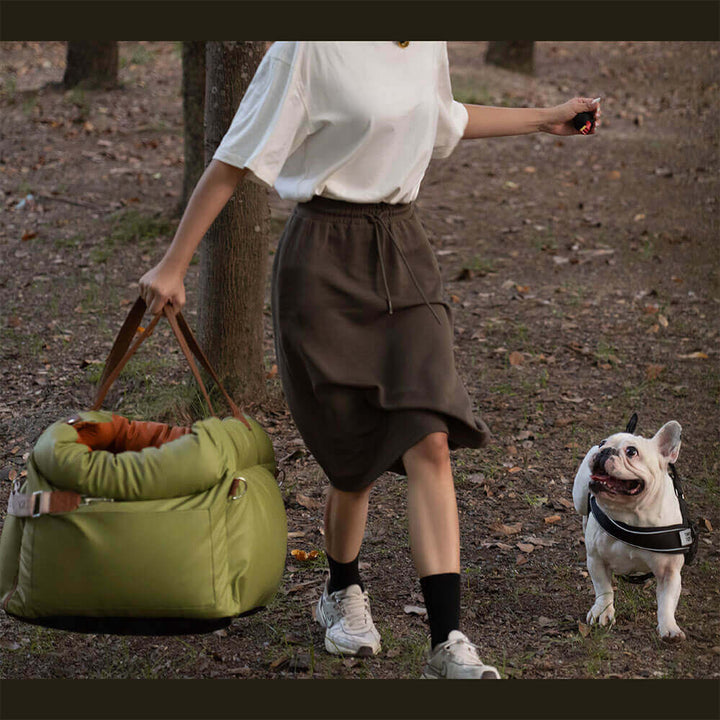 Seggiolino Auto per Cani in Similpelle – Urban Voyager