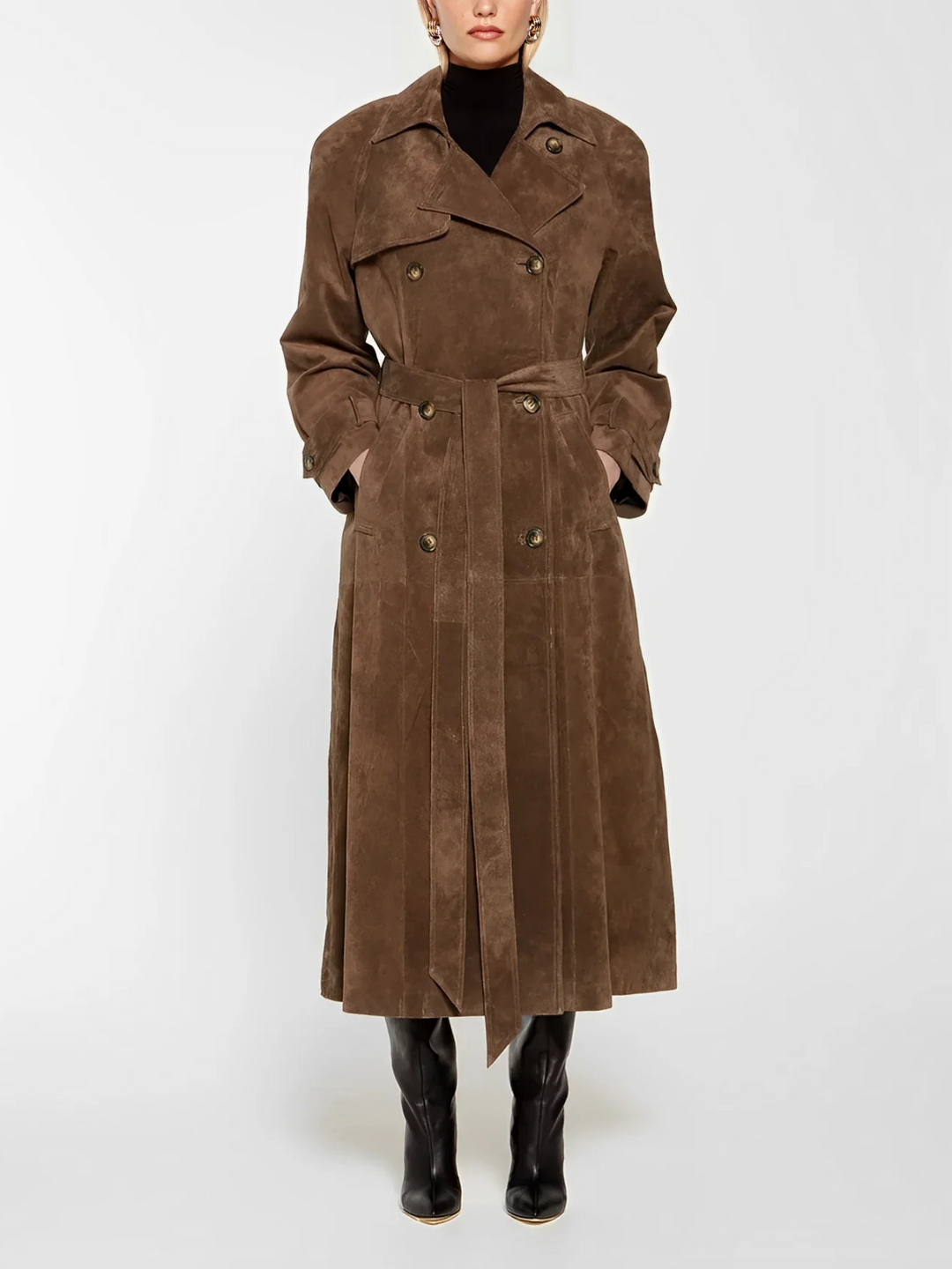 Daniela | Trench coat di moda in suede