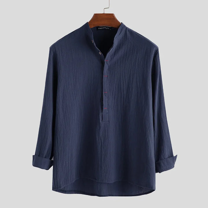 James™ | Camicia da Uomo in Cotone e Lino