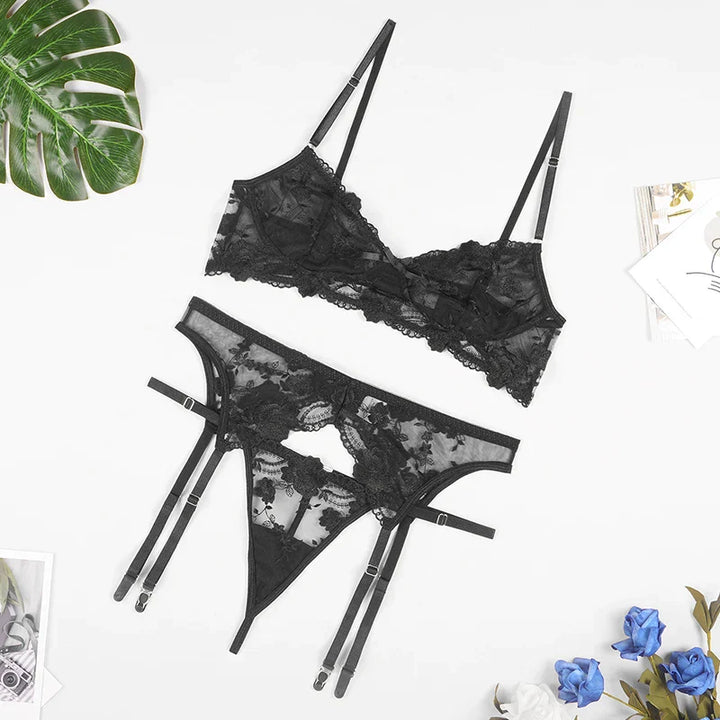 Demano™ | 3 Piece French Lingerie Set 